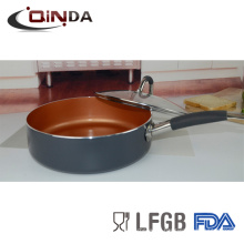 hot sales copper coating deep frying pan